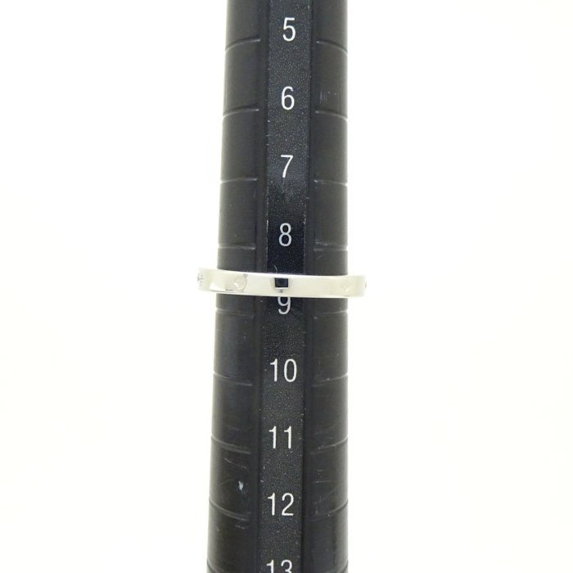 Pre-owned Cartier Ballerine Platinum 950 Diamond Ring set with a 0.51 G color VVS1 brilliant round cut diamond