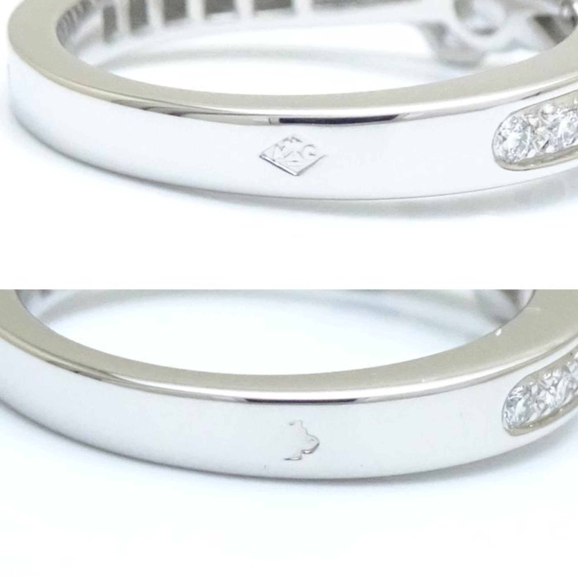 Pre-owned Cartier Ballerine Platinum 950 Diamond Ring set with a 0.51 G color VVS1 brilliant round cut diamond