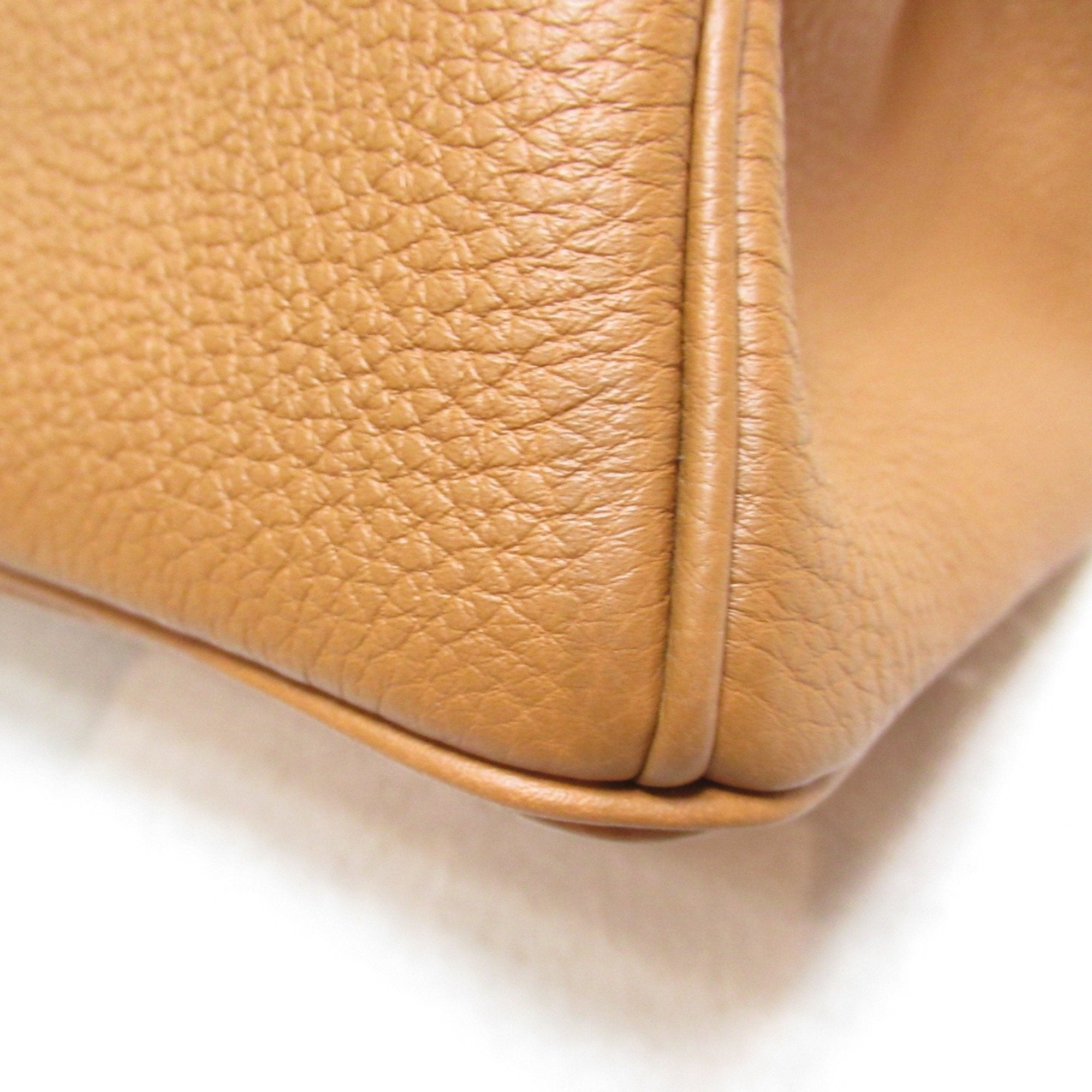 Pre-owned Hermes Birkin 30 handbag expertly crafted from Fauve Barenia Faubourg Togo leather and palladium hardware