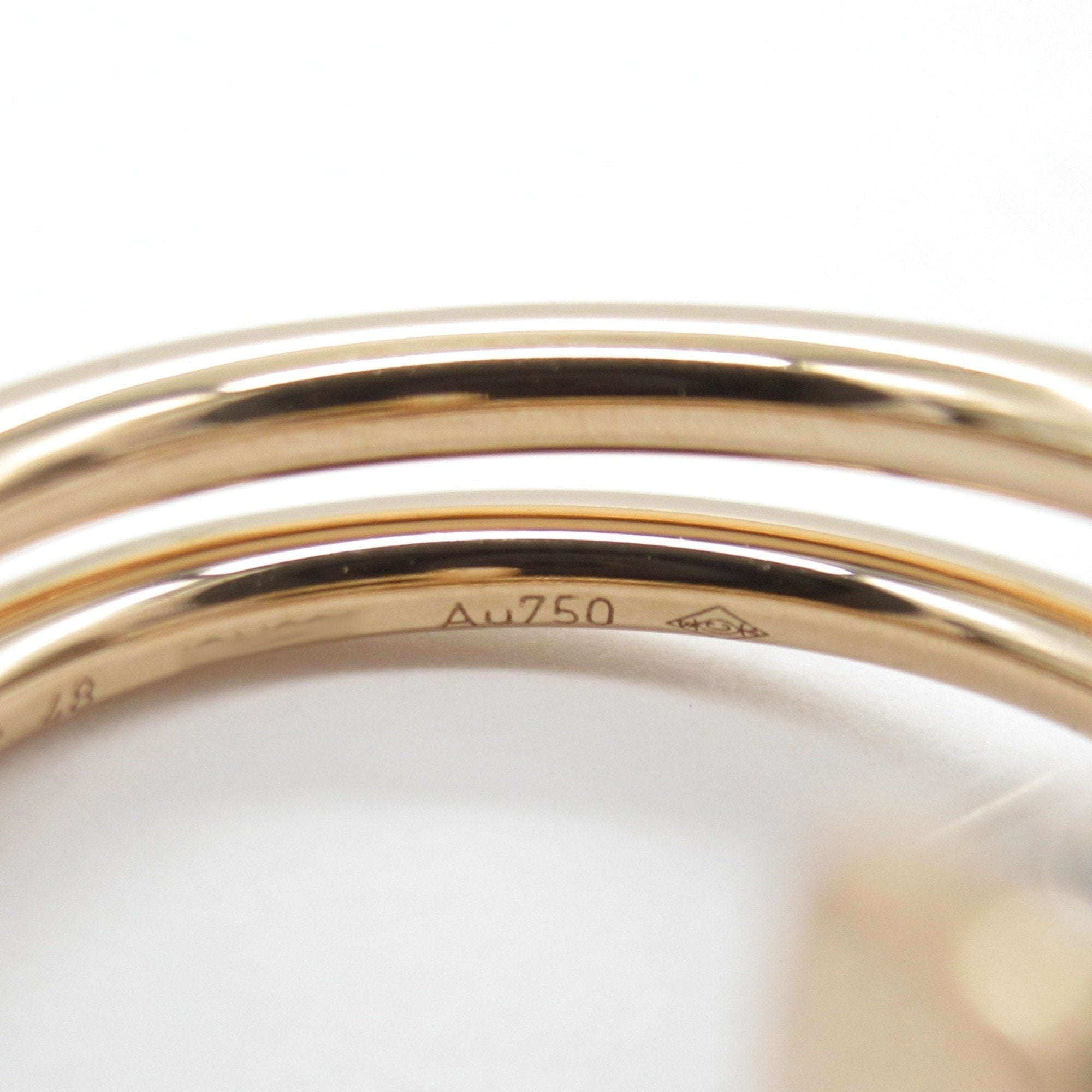 Pre-owned Cartier Juste un Clou 18K rose gold & diamonds ring with a box