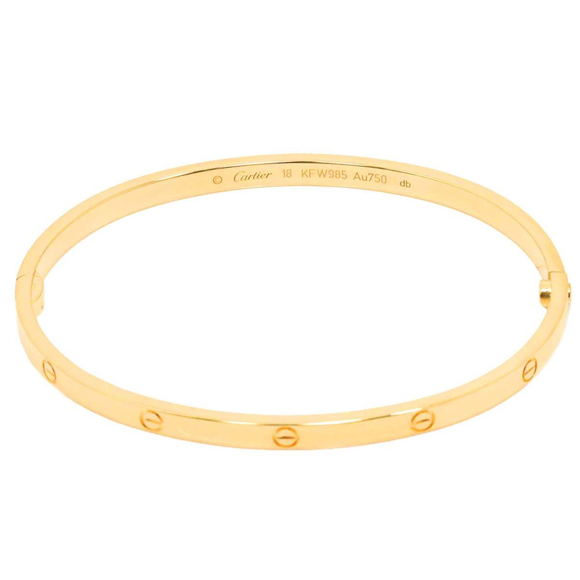 Pre-owned Cartier LOVE bracelet the medium model in 18K yellow gold with the box and receipt