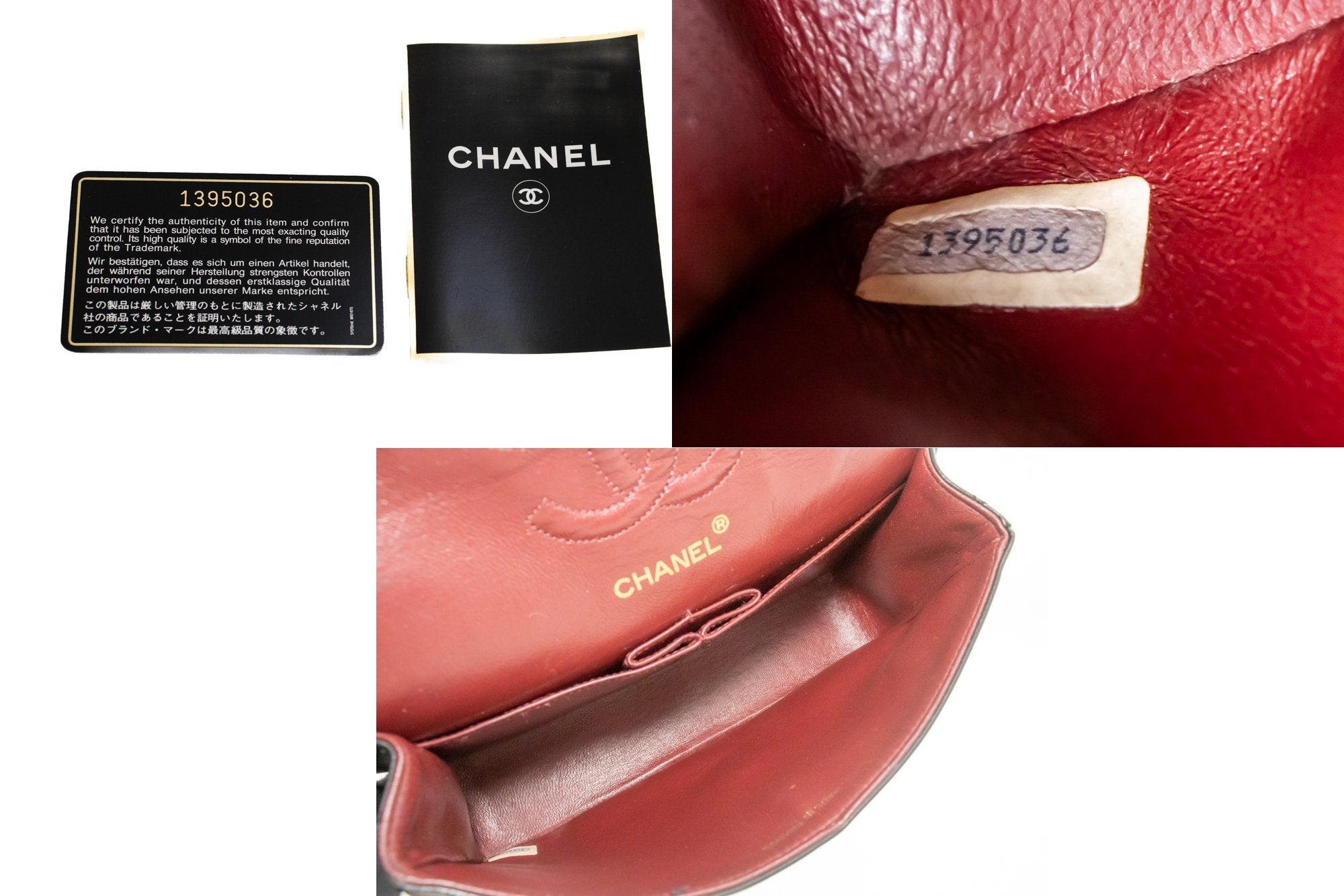 Vintage Chanel Timeless double flap handbag comes in classic black color