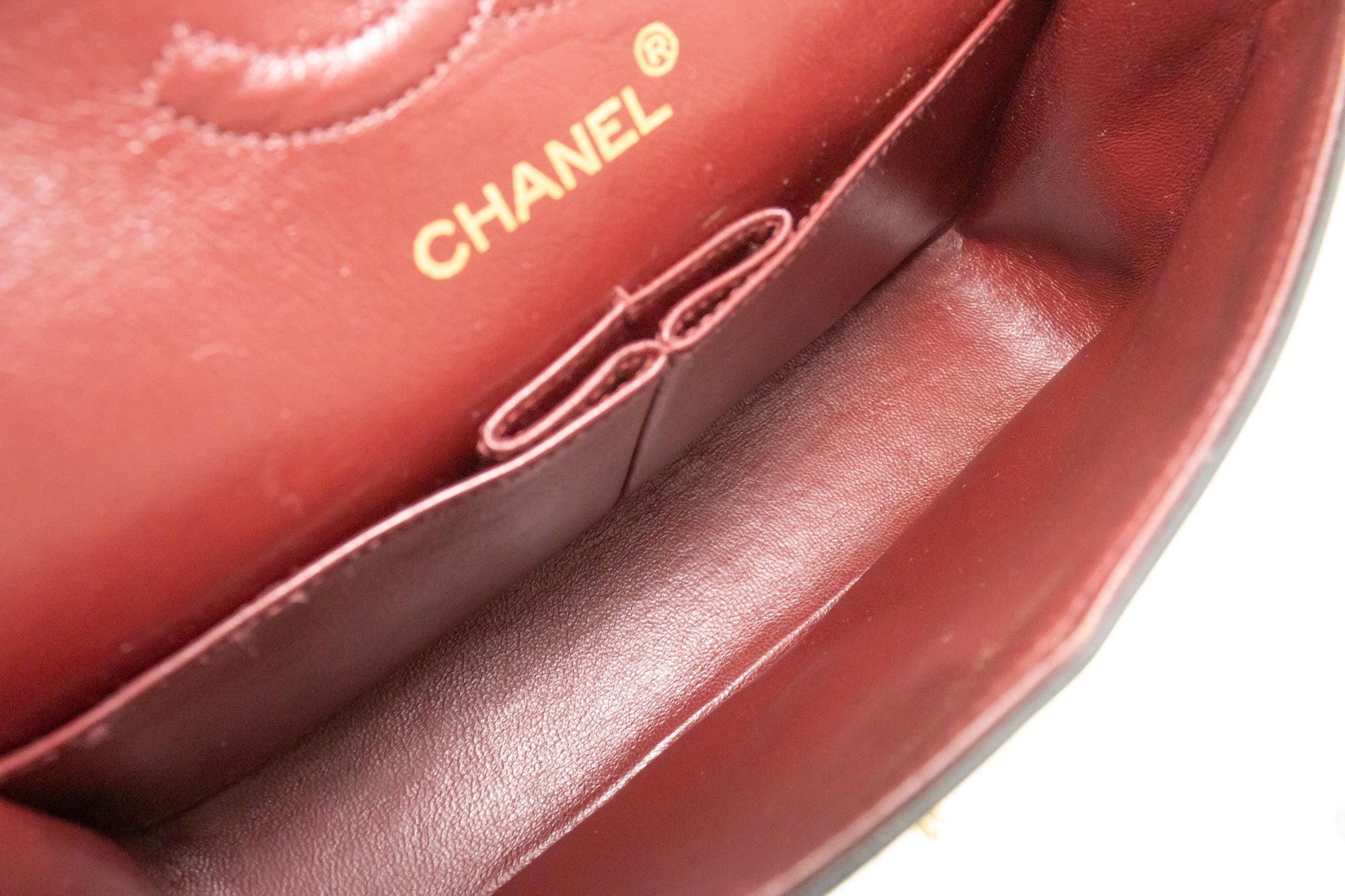 Vintage Chanel Timeless double flap handbag comes in classic black color