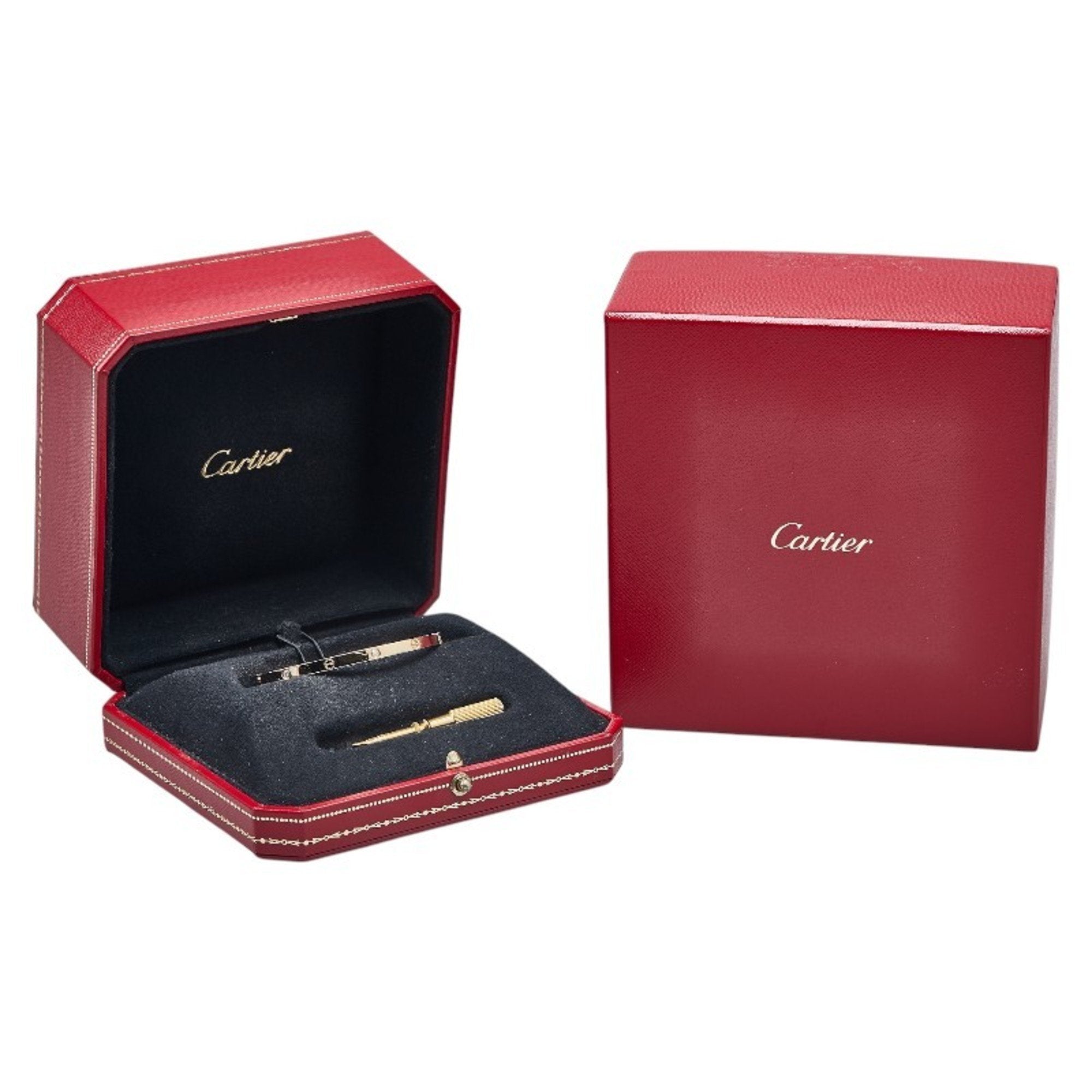 Pre-owned Cartier Love bracelet crafted from 18K yellow gold with 4 brilliant-cut diamonds