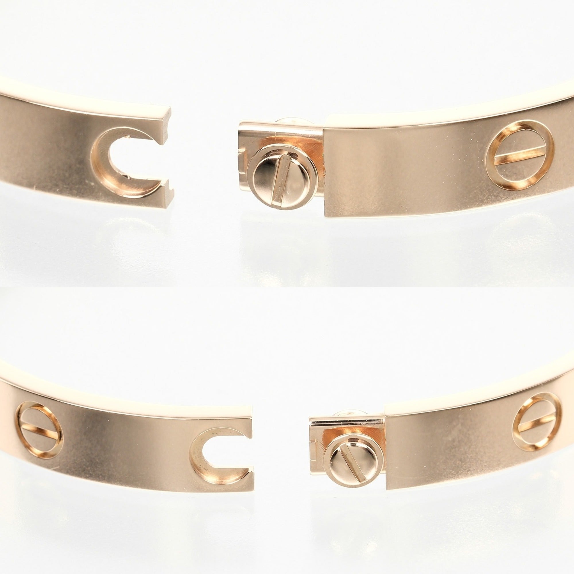 Pre-owned Cartier Love bracelet crafted from 18K rose gold with 4 brilliant-cut diamonds