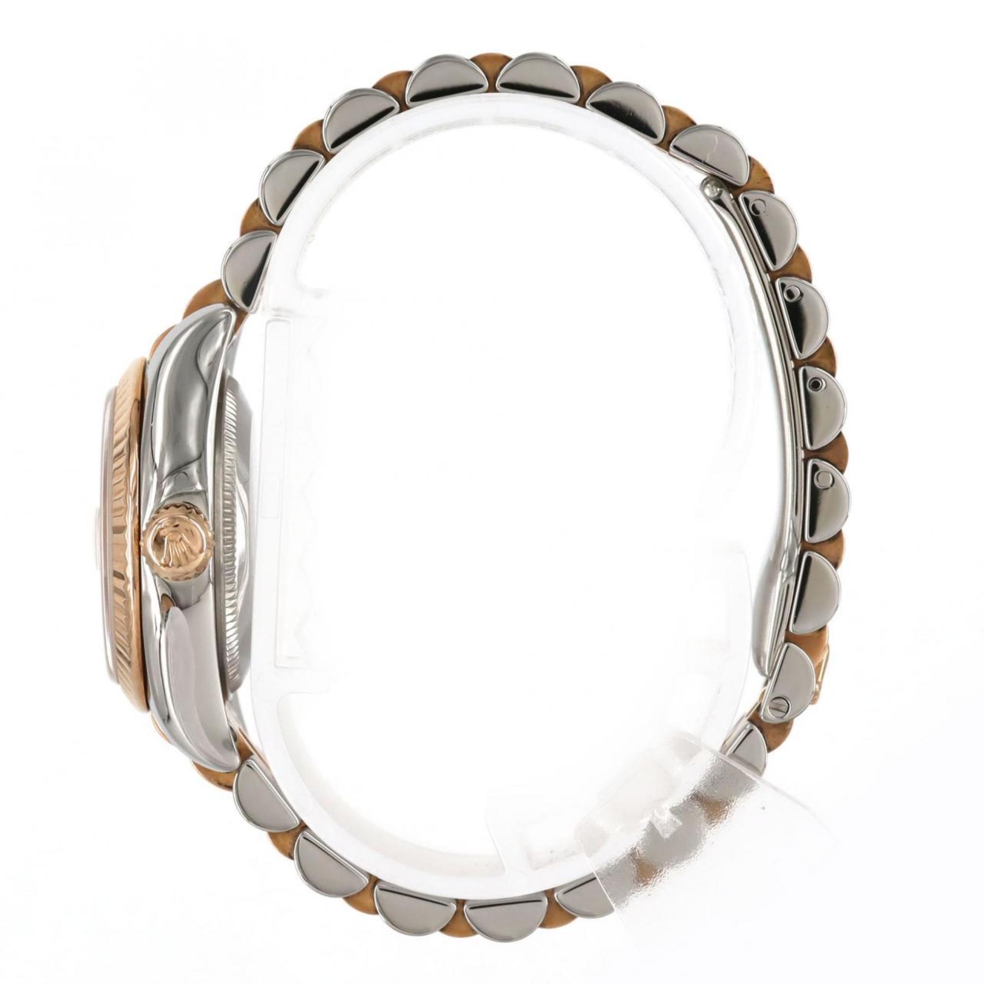 Pre-owned 2006 Rolex Lady 26mm Datejust 179171 stainless steel and rose gold