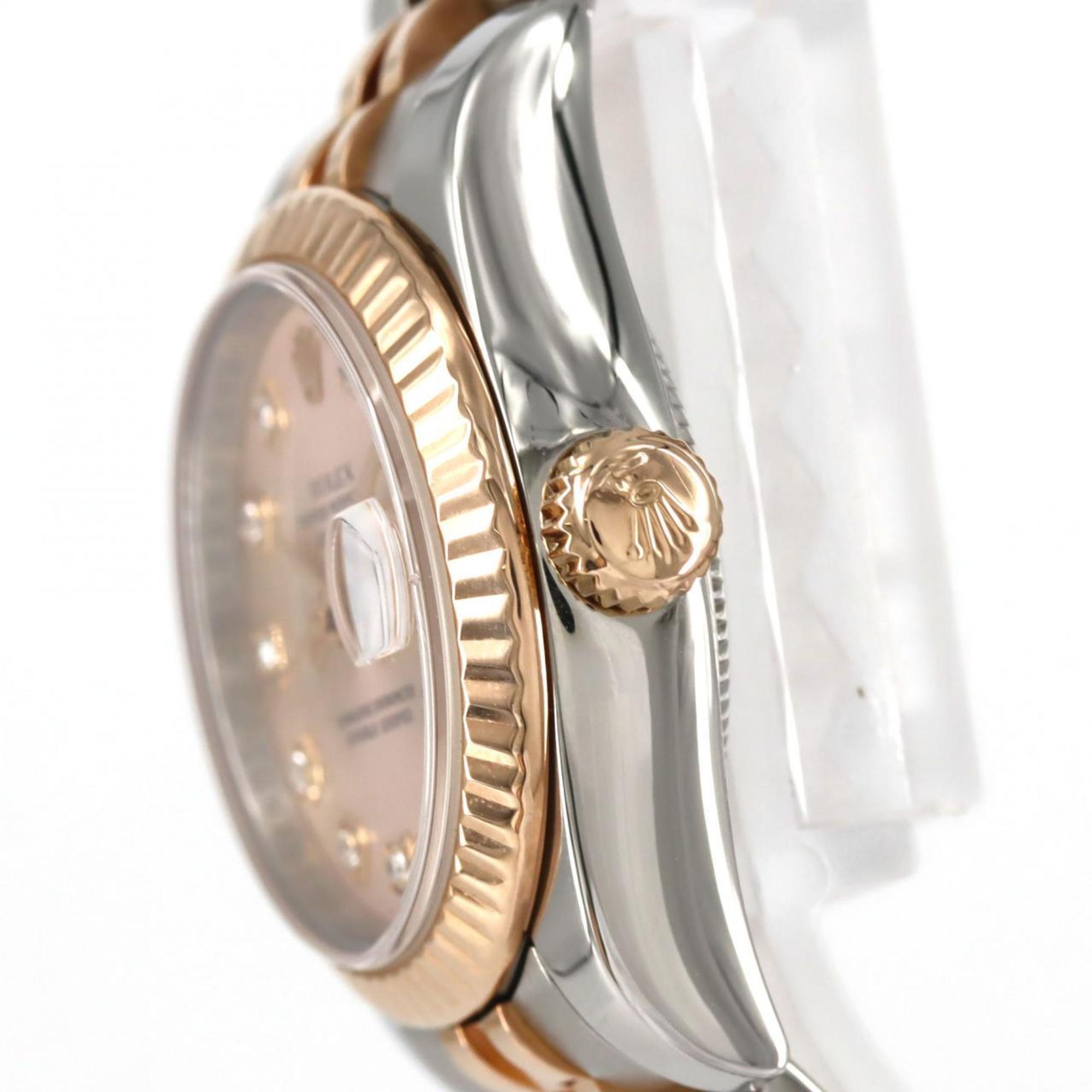 Pre-owned 2006 Rolex Lady 26mm Datejust 179171 stainless steel and rose gold