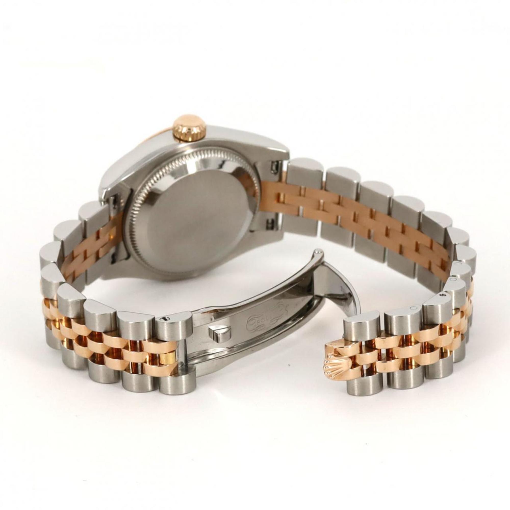 Pre-owned 2006 Rolex Lady 26mm Datejust 179171 stainless steel and rose gold