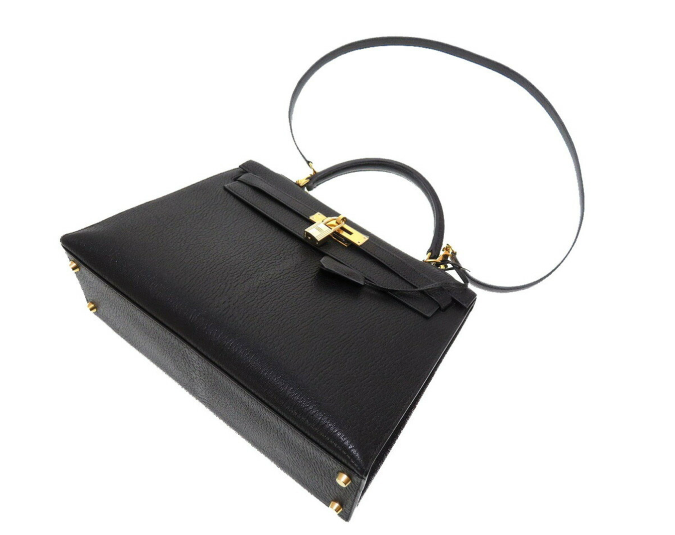 Hermes Kelly 32 Chevre Coromandel leather handbag