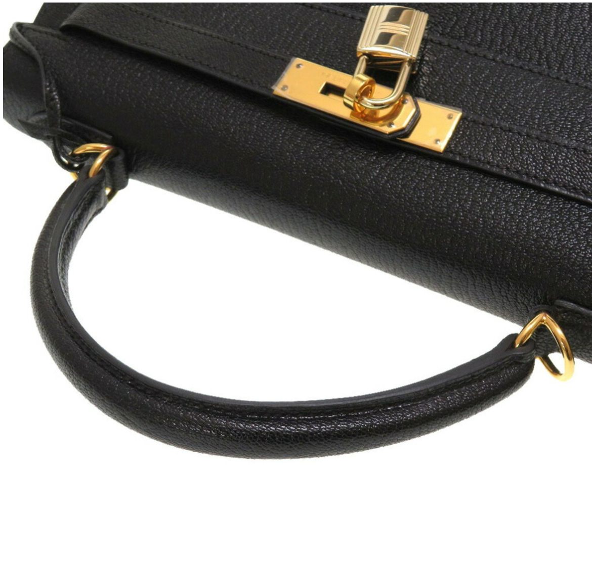 Hermes Kelly 32 Chevre Coromandel leather handbag