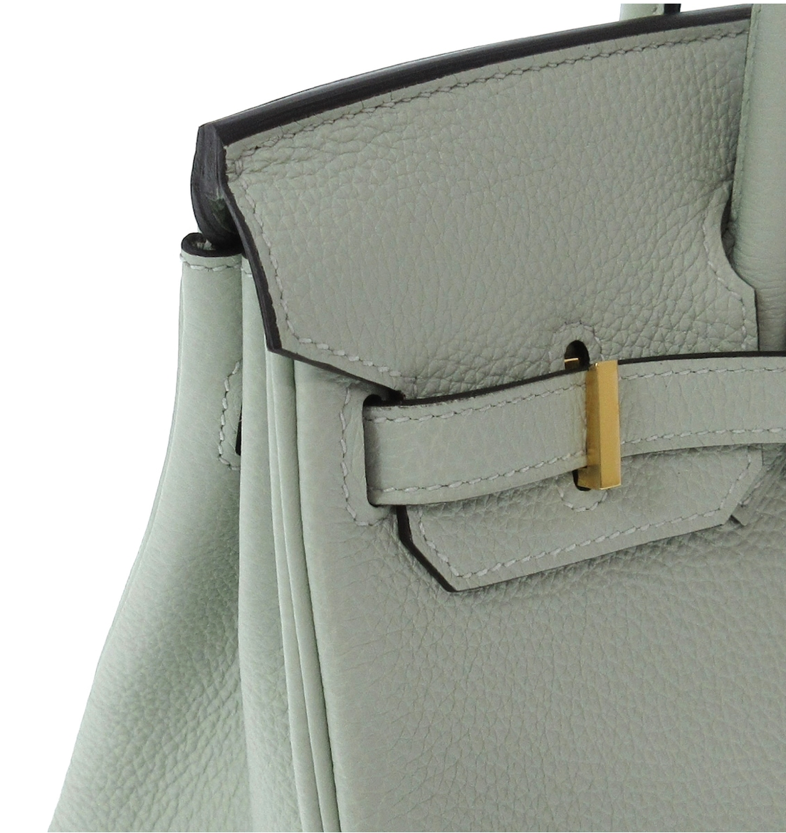 Hermes Gris Neve Togo Birkin 25 Gold Hardware