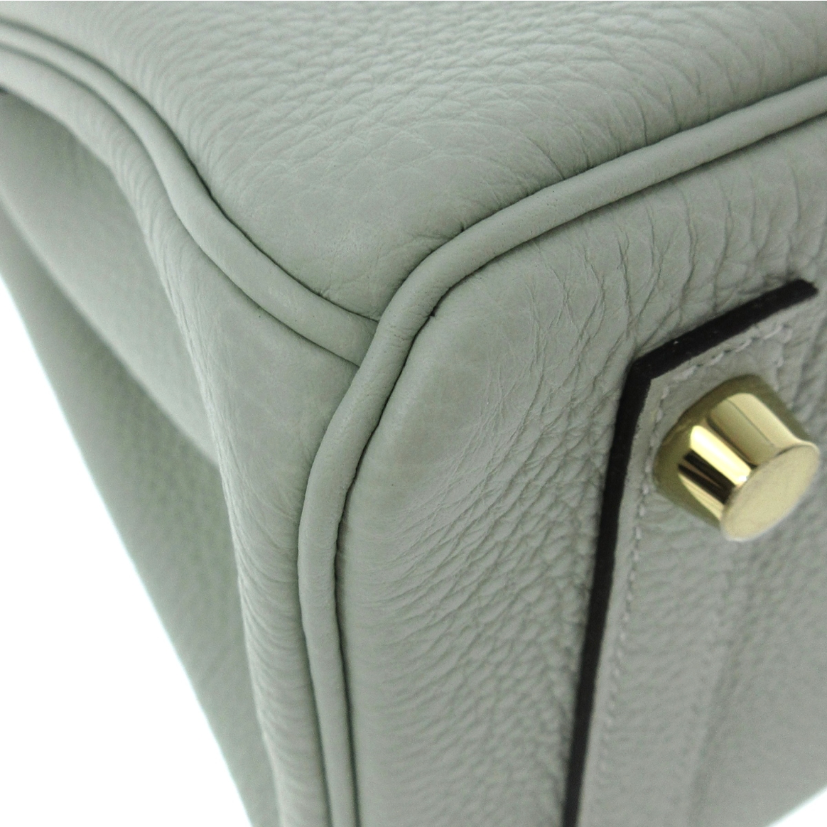 Hermes Gris Neve Togo Birkin 25 Gold Hardware