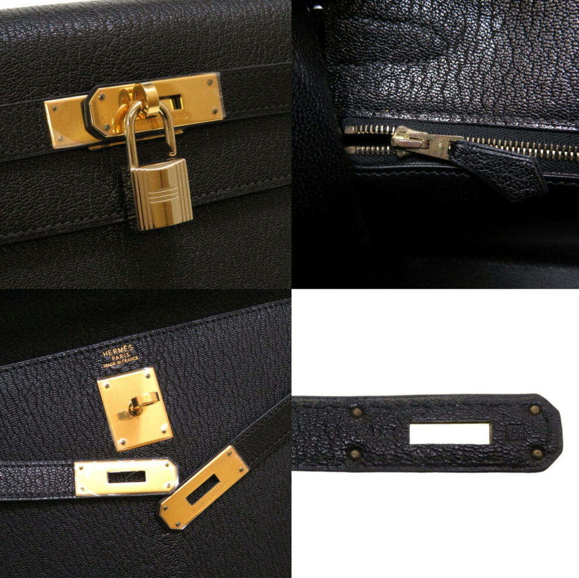 Hermes Kelly 32 Chevre Coromandel leather handbag