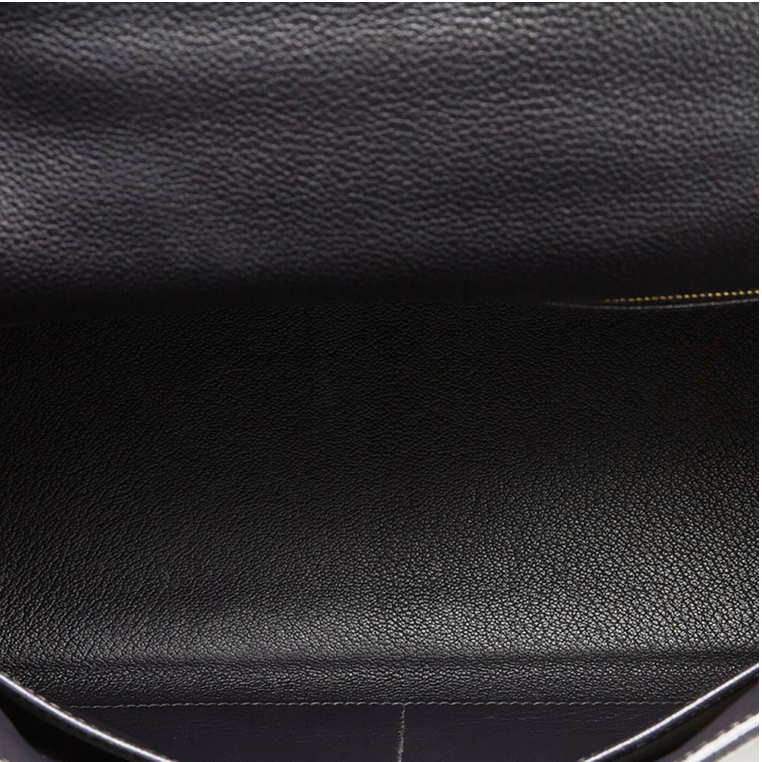 Hermès Kelly 32 Retourne handbag crafted in black Vache Ardennes leather