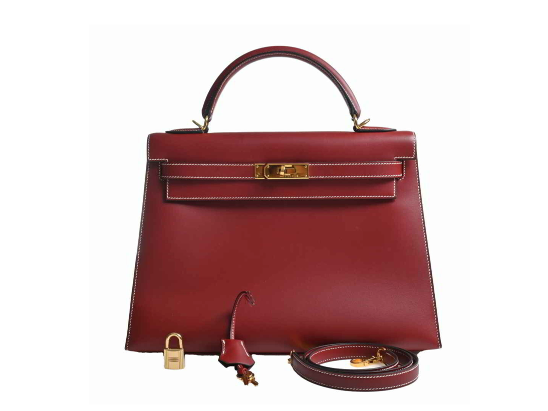 Hermes sales kelly burgundy