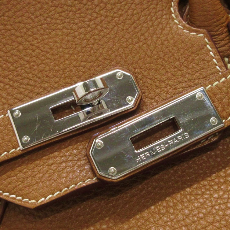 Hermés Birkin 35cm Gold Togo leather with palladium hardware