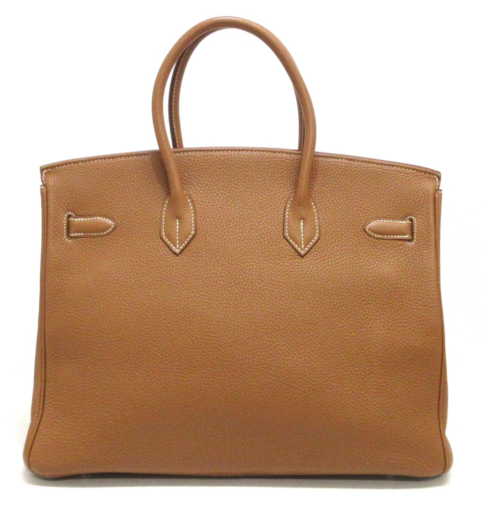 Hermés Birkin 35cm Cuero Togo dorado con herrajes de paladio
