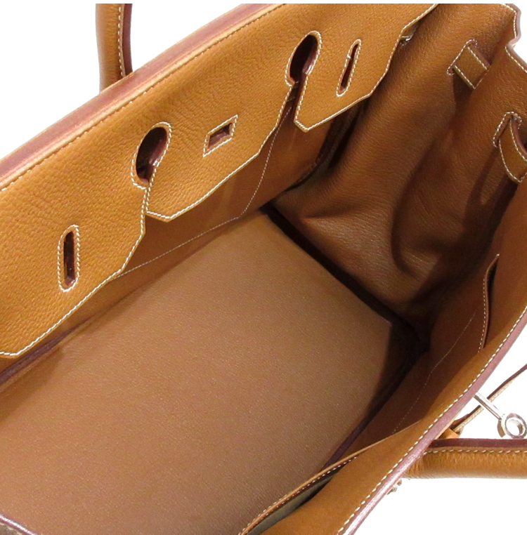 Hermés Birkin 35cm Gold Togo leather with palladium hardware