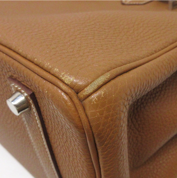 Hermés Birkin 35cm Gold Togo leather with palladium hardware