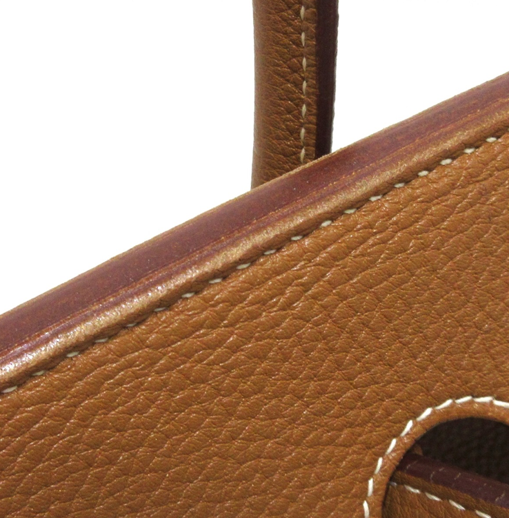 Hermés Birkin 35cm Gold Togo leather with palladium hardware