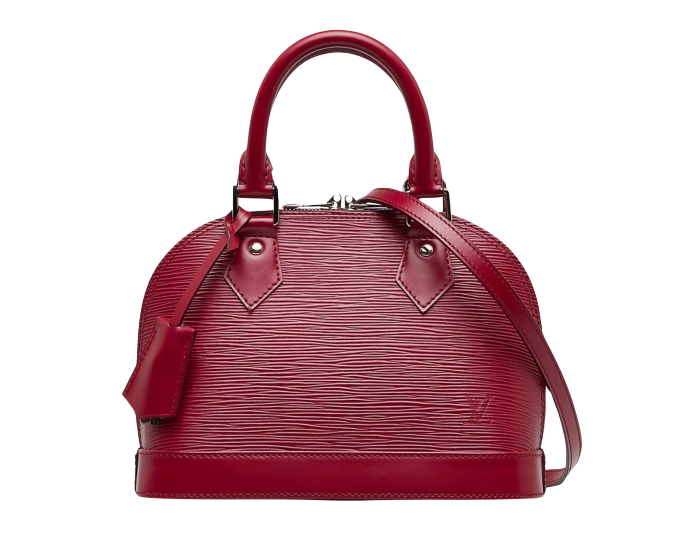 Bolso de cuero Red Louis Vuitton Alma BB Epi