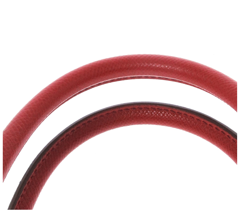 HERMÉS BIRKIN 35CM RED LEATHER HANDBAG WITH DUST BAG, CADENA (WITH KEY), AND CLOCHETTE