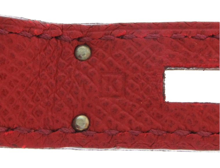 HERMÉS BIRKIN 35CM RED LEATHER HANDBAG WITH DUST BAG, CADENA (WITH KEY), AND CLOCHETTE