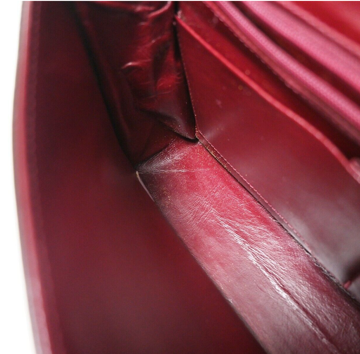 Vintage CHANEL double flap handbag with two tone clasp in full set