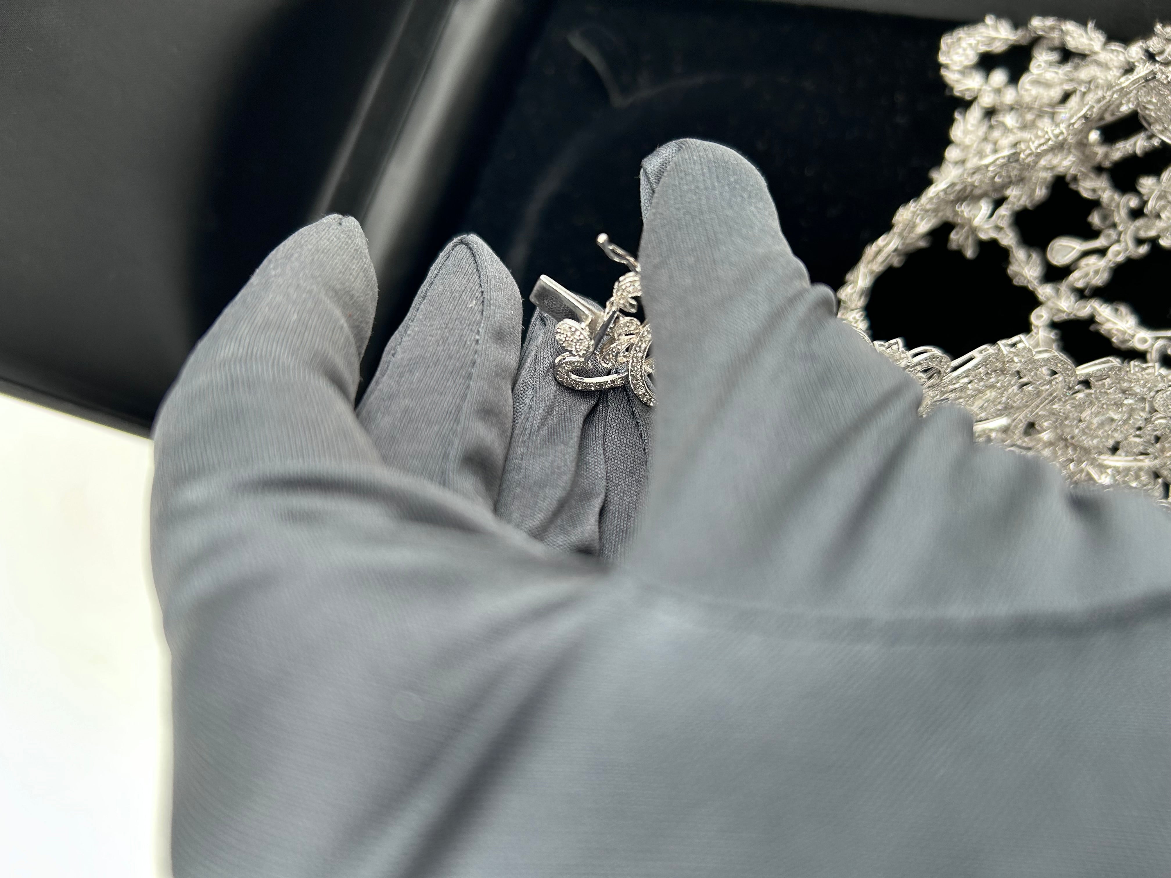 Pre-owned vintage (1931) Edwardian-Inspired Diamond Choker with 1838 natural diamonds of 27,50ctw