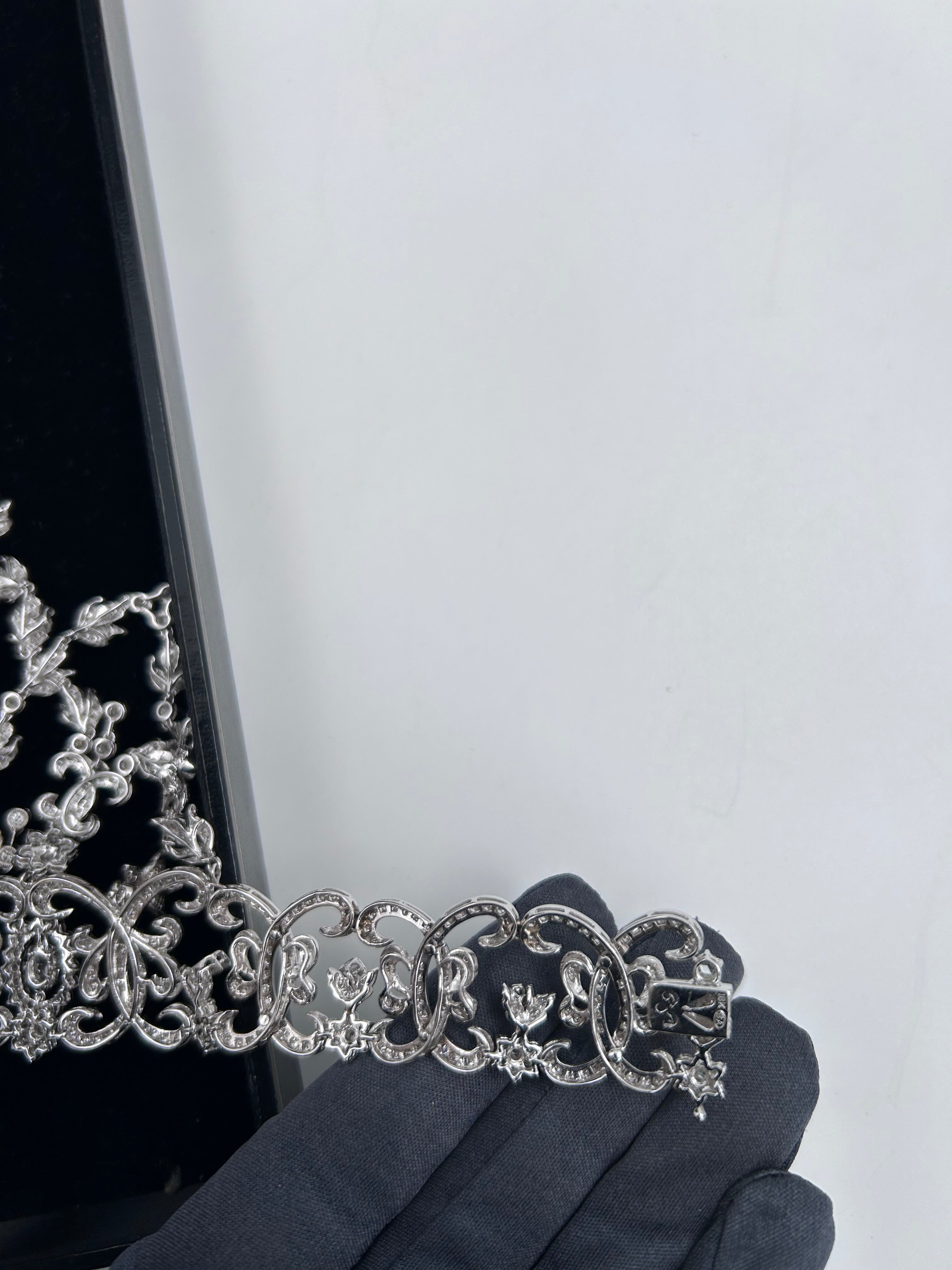 Pre-owned vintage (1931) Edwardian-Inspired Diamond Choker with 1838 natural diamonds of 27,50ctw