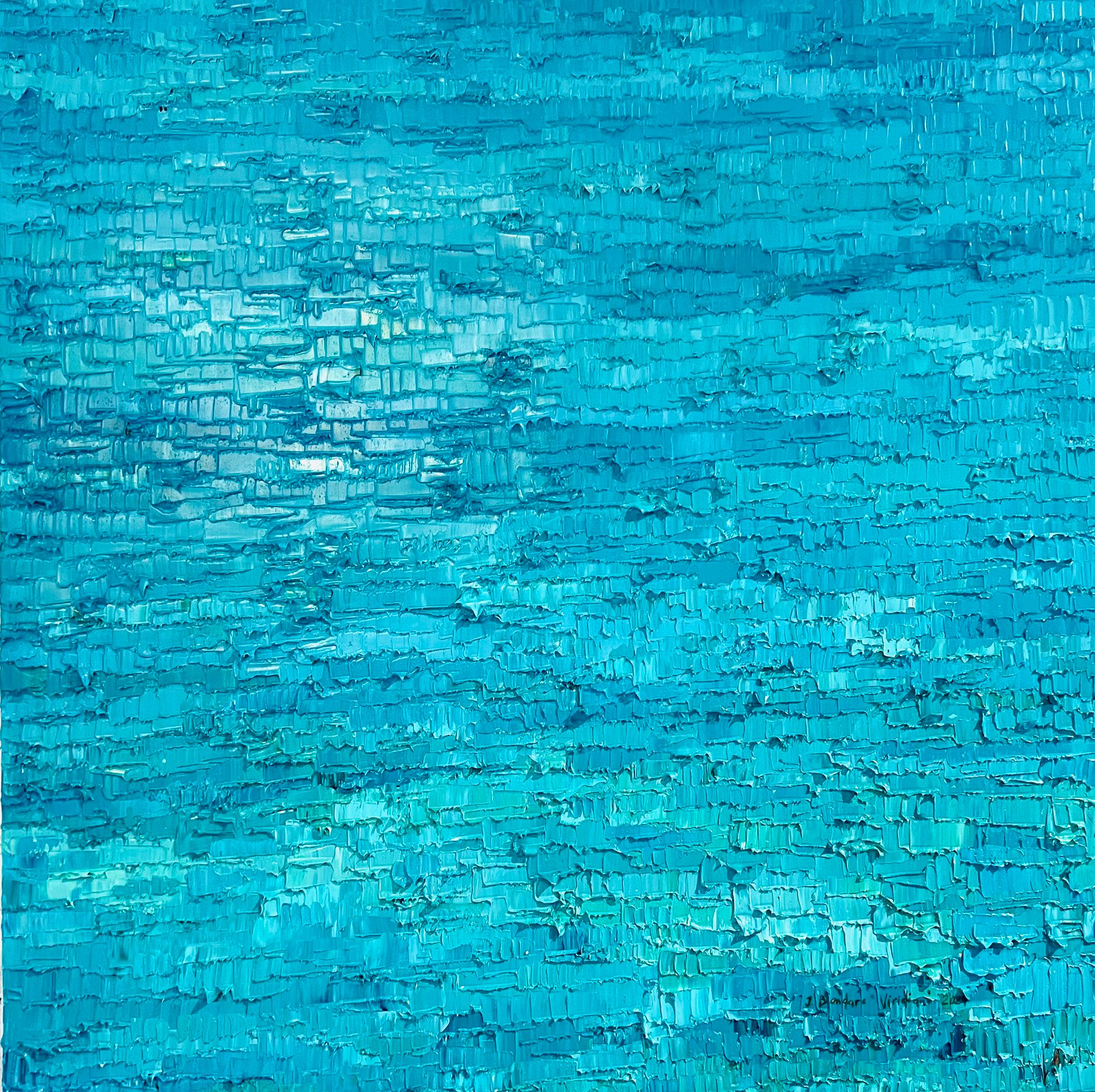 "Viridian" oil on canvas by Ieva Bondare