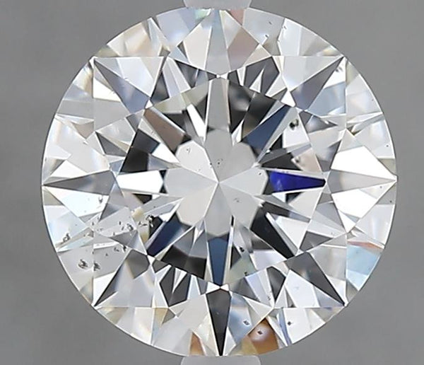 GIA-certified natural 2,00ct round brilliant cut loose diamond of G color and SI1 clarity