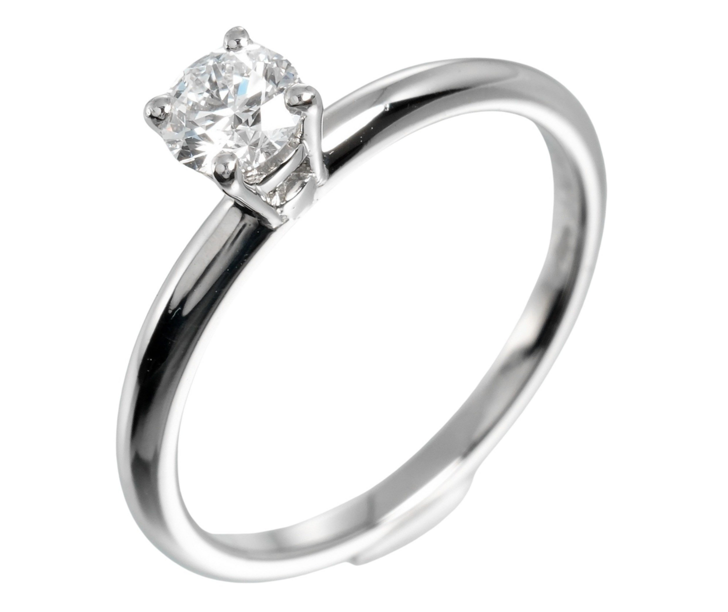 Pre-owned platinum Bvlgari Roma Amor ring with a 0.32ct diamond of IF clarity