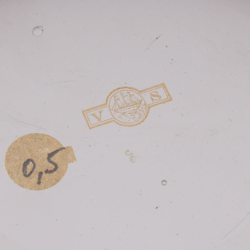 Old Paris matted glass vase with floral motifs