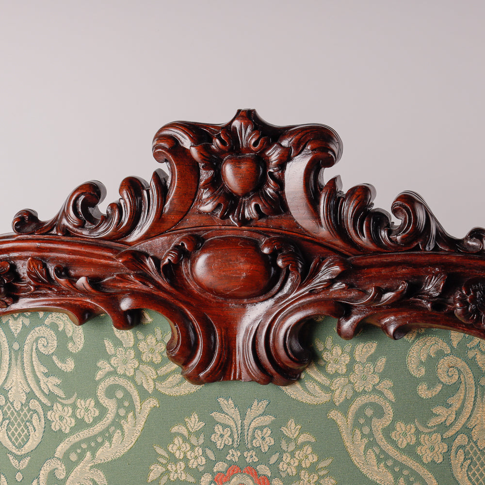 Antique hand carved fireplace screen