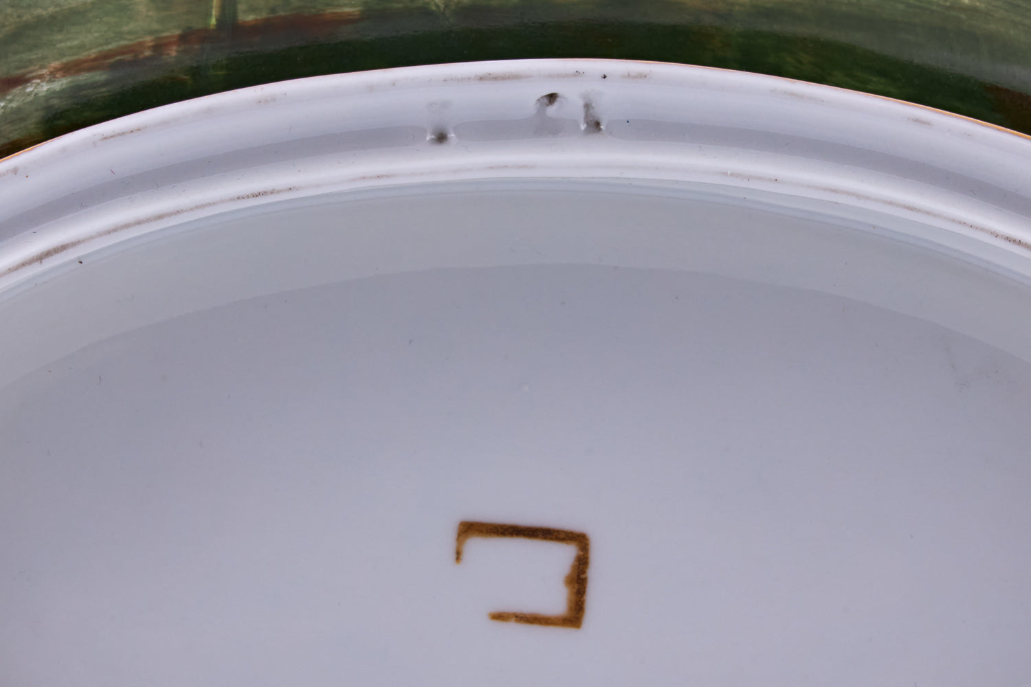 Antique Old Paris hand-painted porcelain flower pot showcases delicate floral motifs enhanced with subtle gold-painted accents