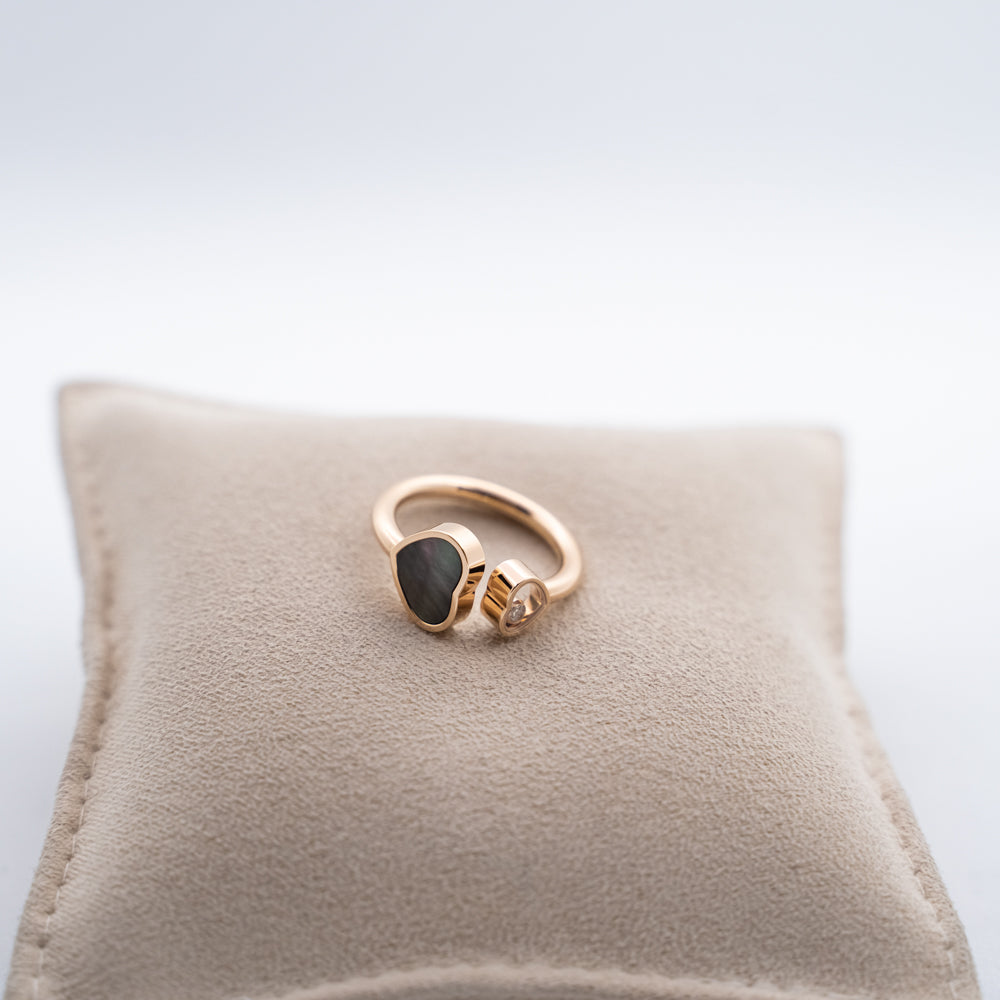 Chopard ring with diamonds from "happy hearts" collection