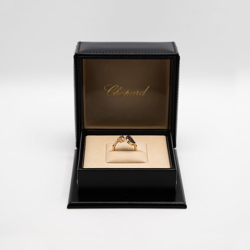 Chopard ring with diamonds from "happy hearts" collection