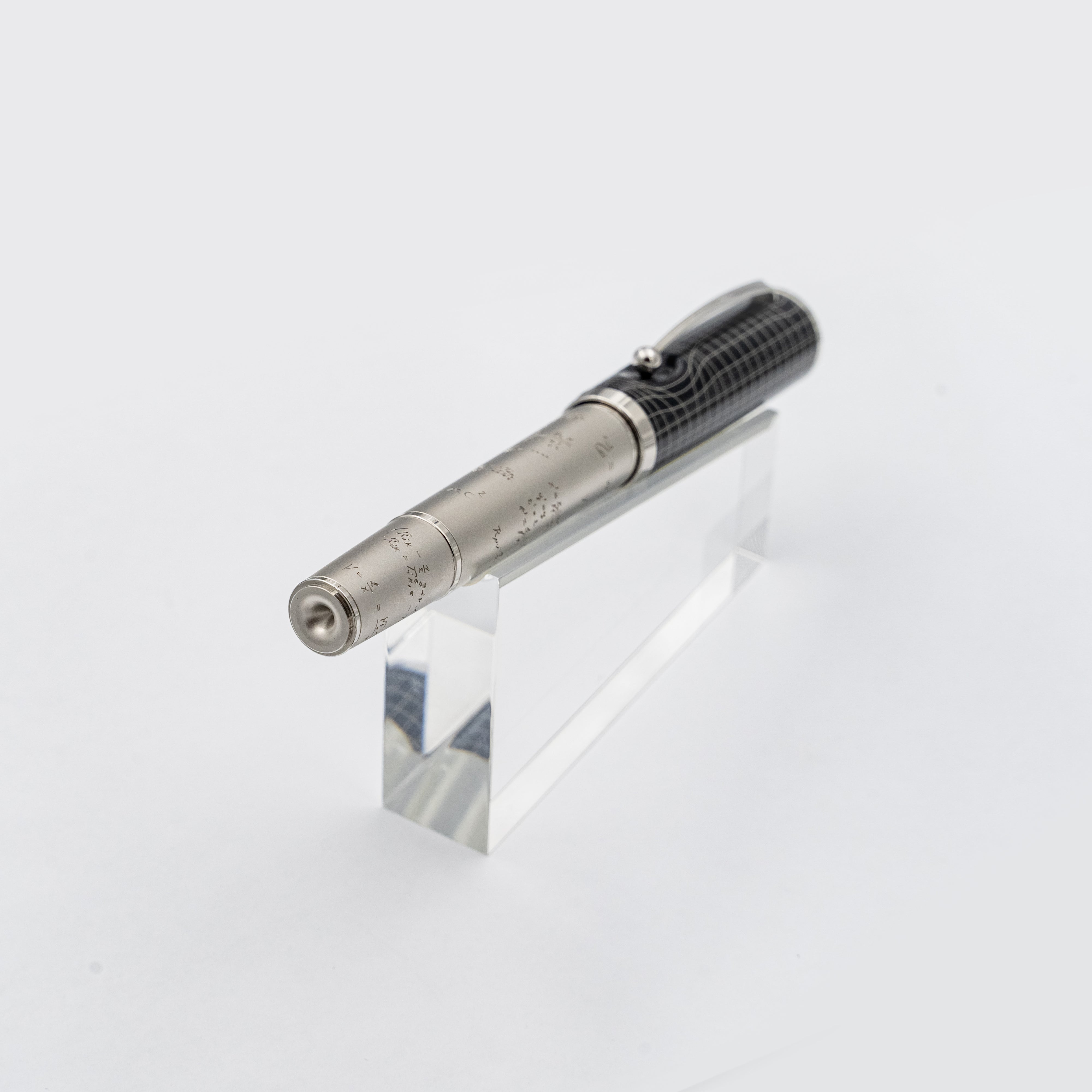 Montblanc Juego completo Edición limitada 3000 Pluma estilográfica Albert Einstein platinada