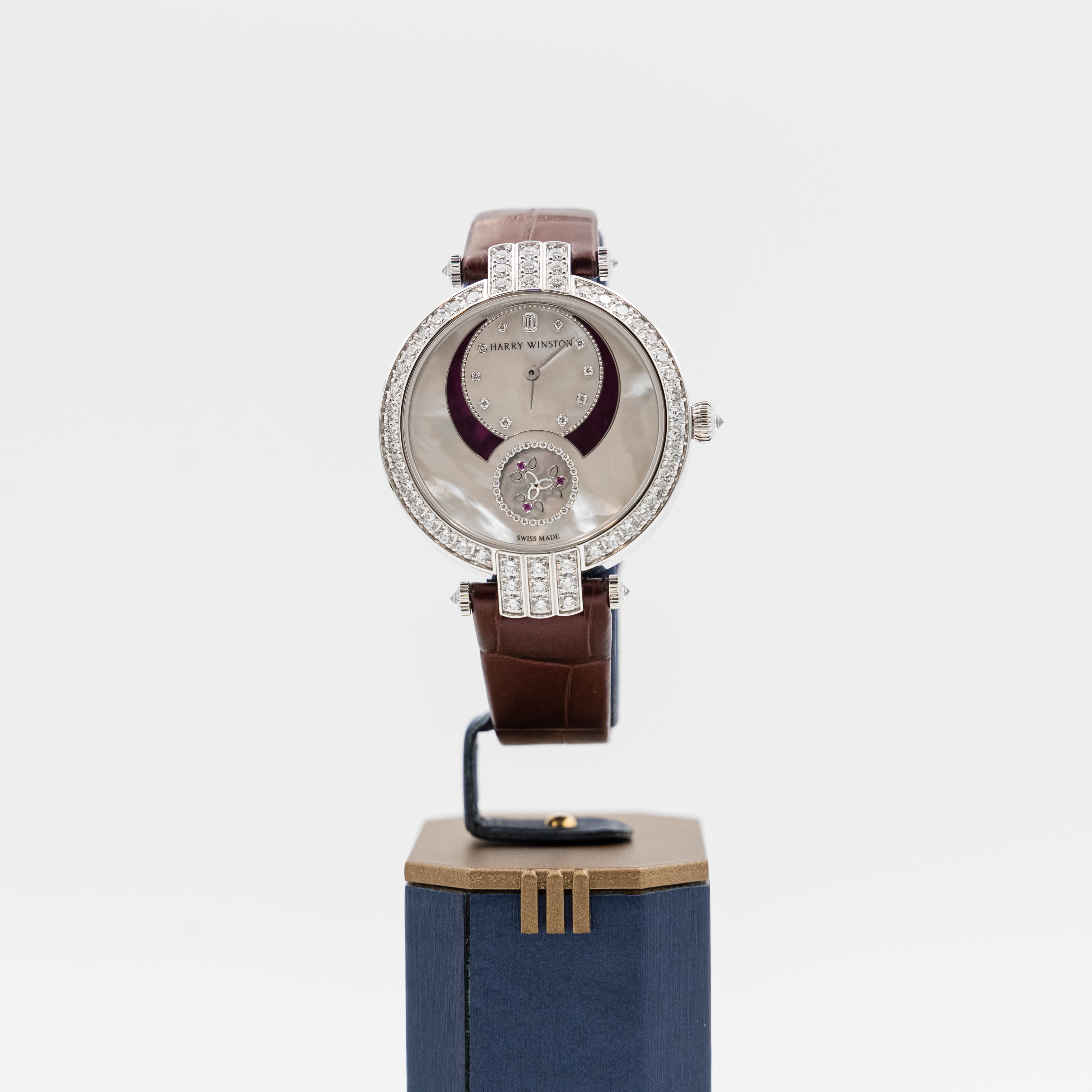 Harry Winston 18k white gold Premier Ladies wrist watch set with diamonds, Reference number: PRNASS36WW001