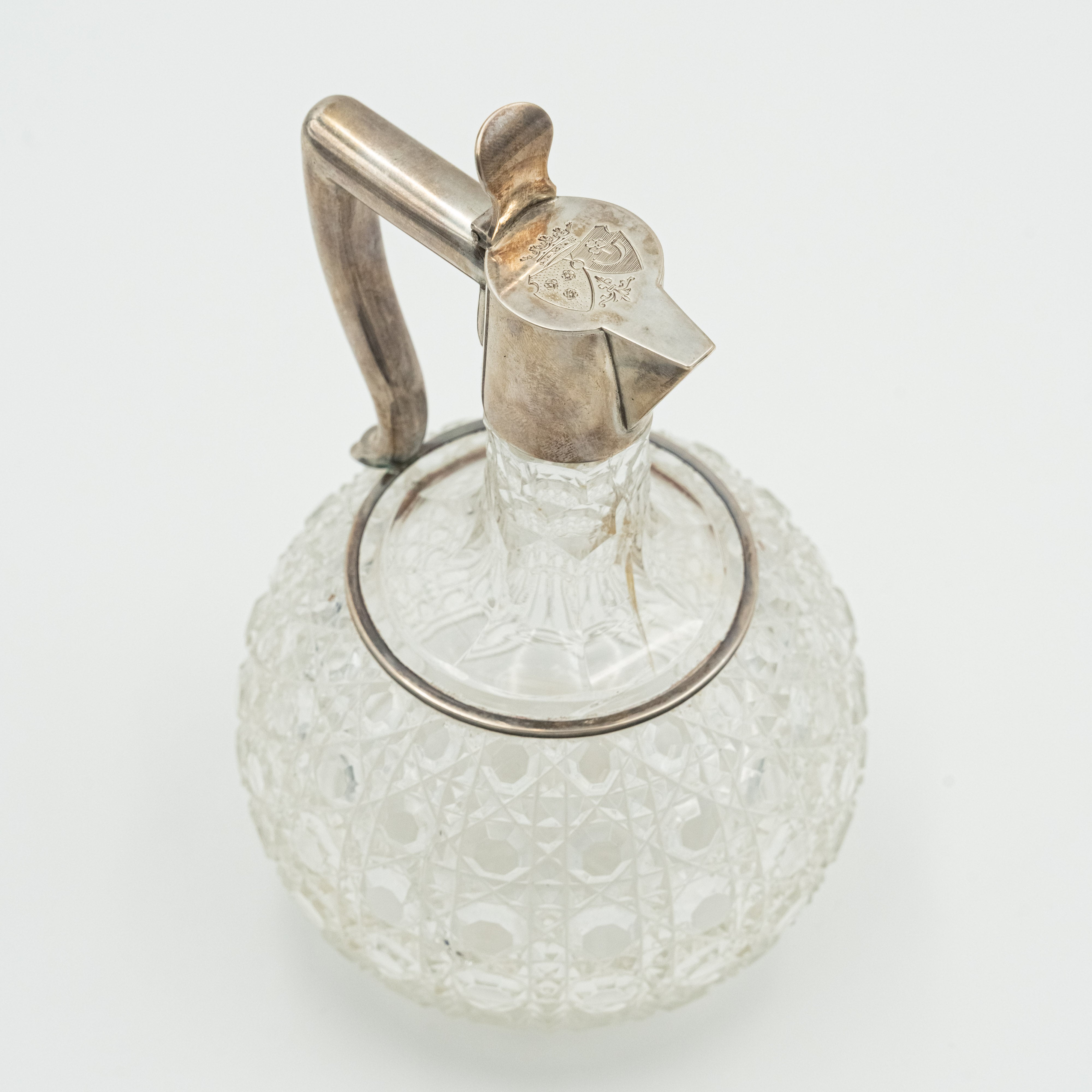 Antique Swedish Count's liquor set for six persons by C. G. Hallberg