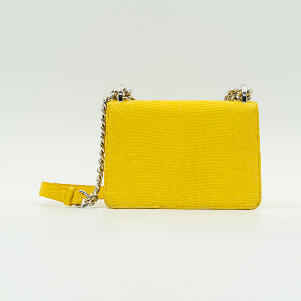 Dior Cruise 2017 Yellow Lizard leather Diorama Club Bag