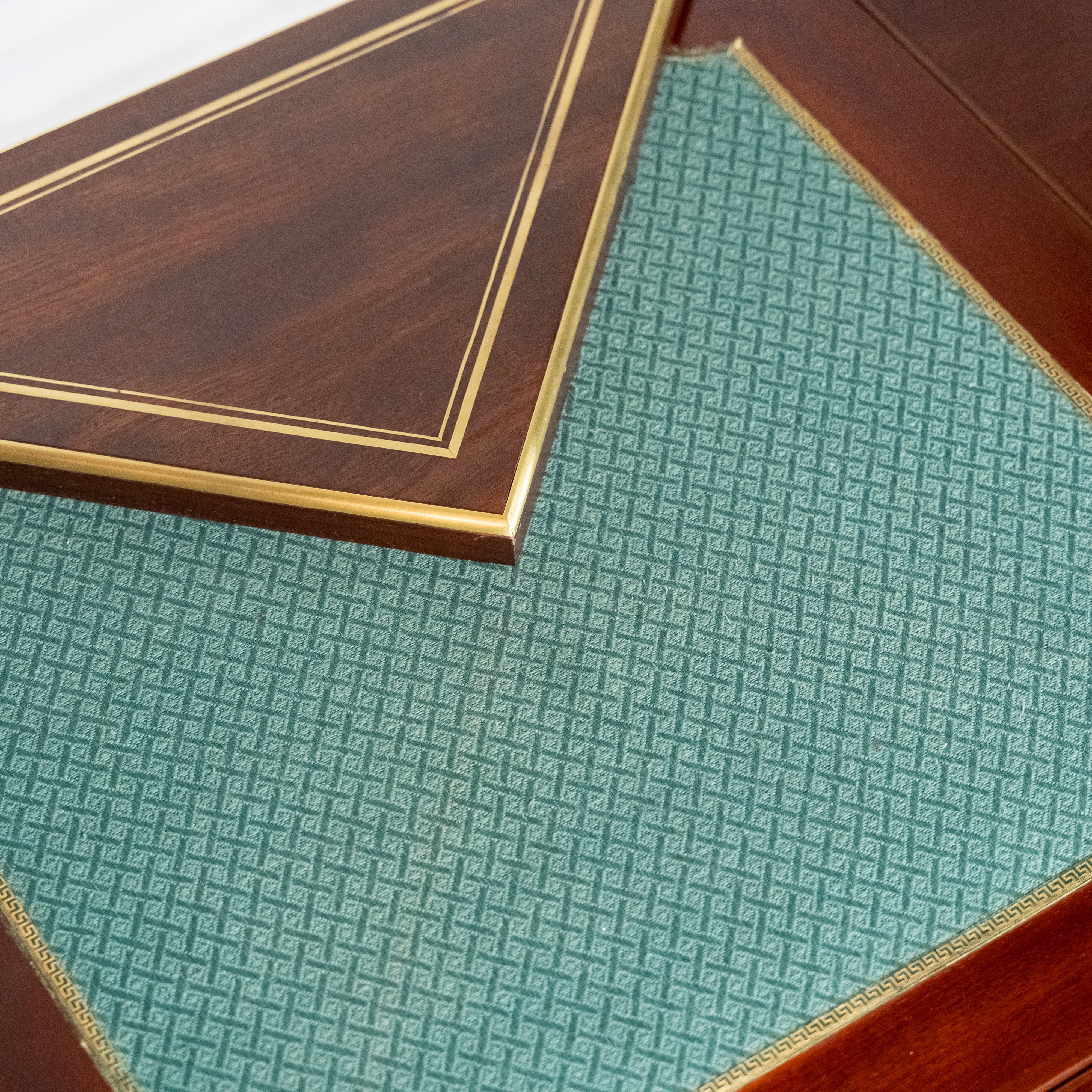 Antique fine mahogany card table in the style of Jacob