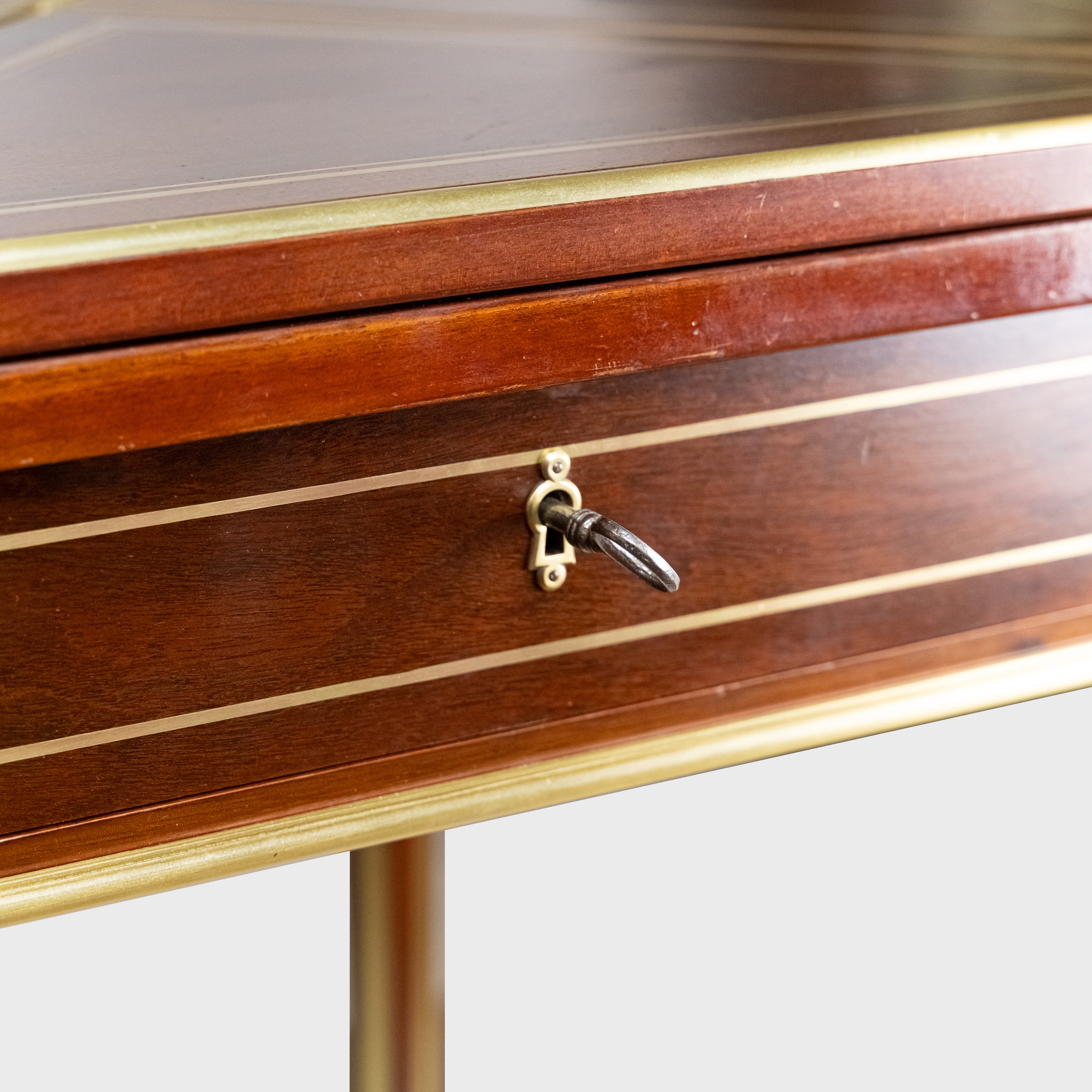 Antique fine mahogany card table in the style of Jacob
