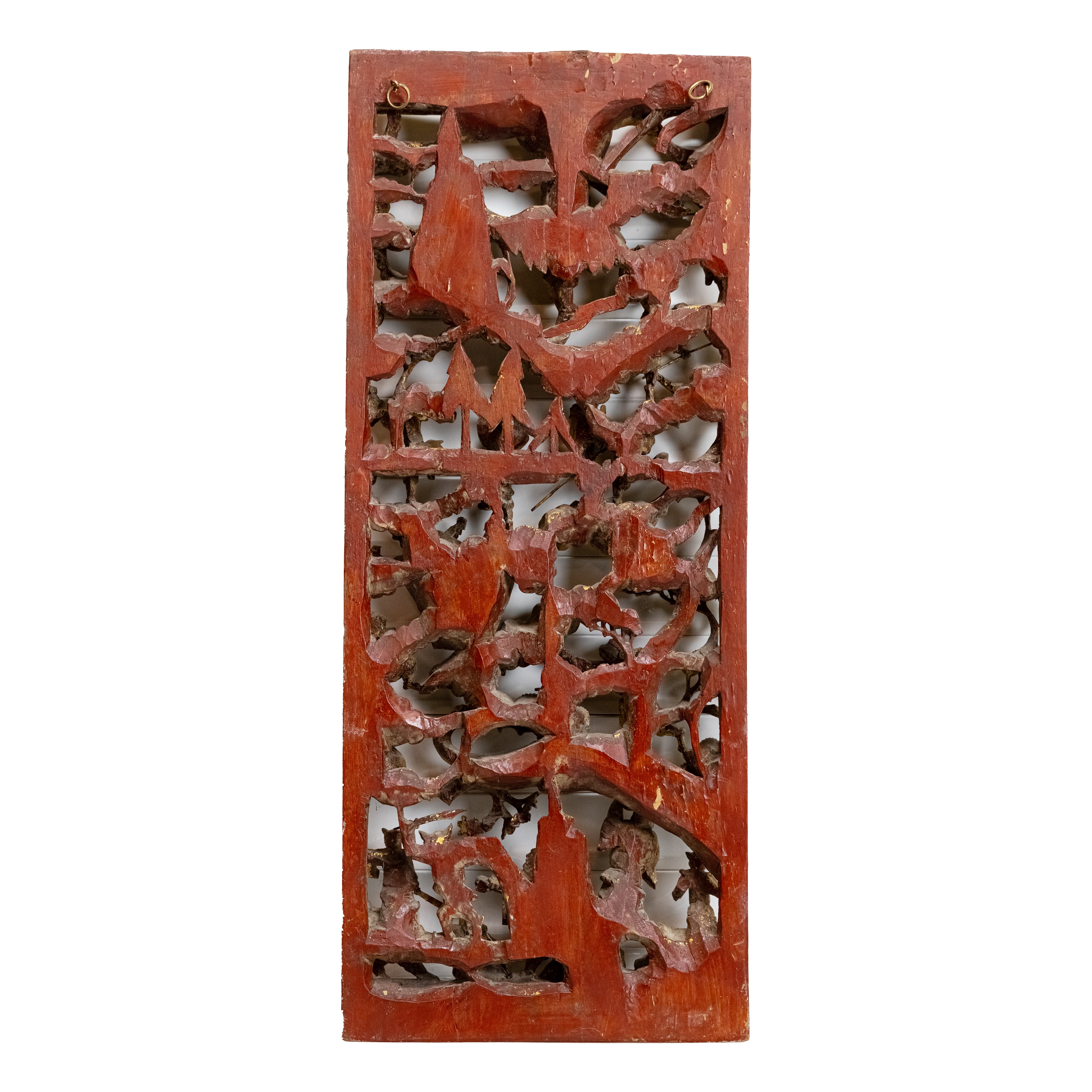 Mid 20th century gold plated wood carving of Sun Wukong