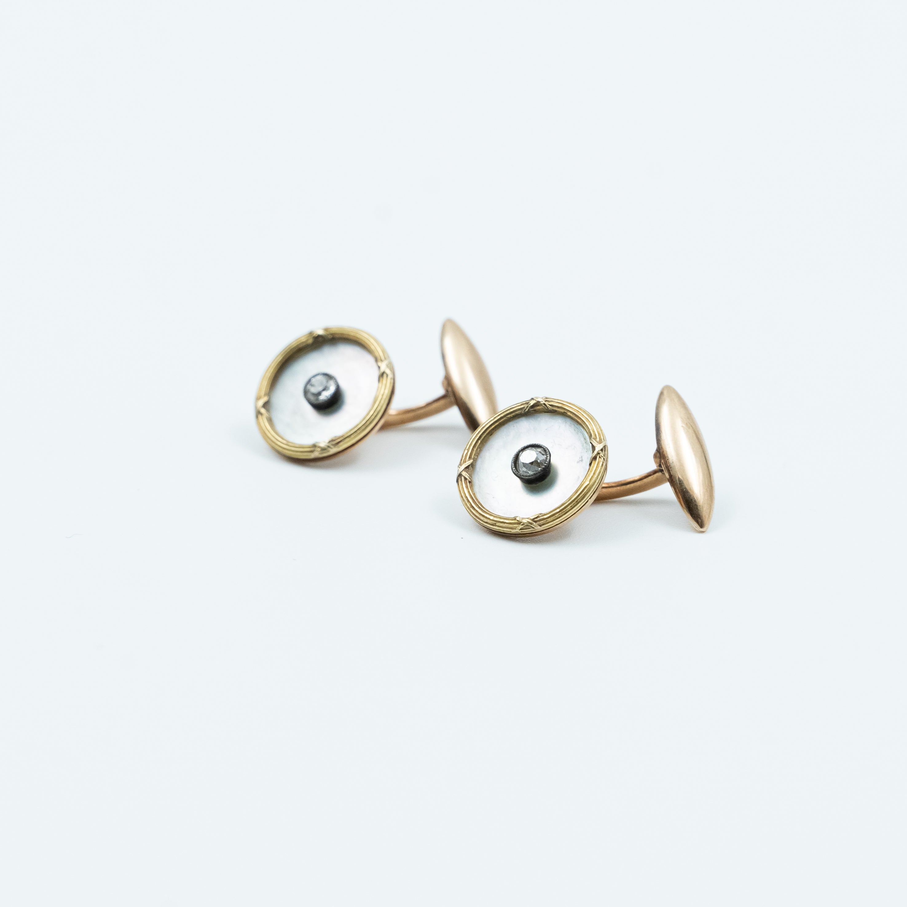 Pair of Nineteenth century Russian Royal period gold cufflinks