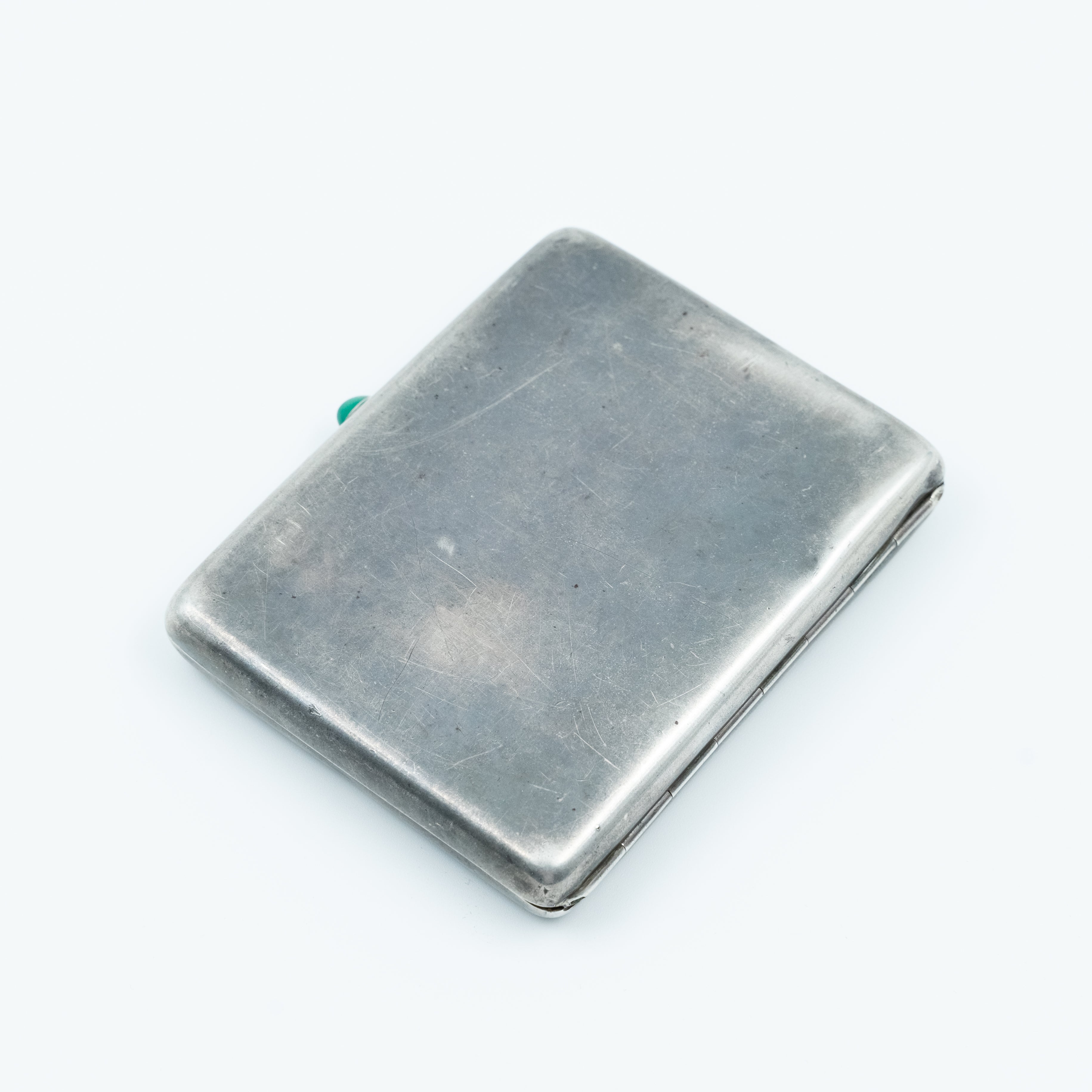 Antigua pitillera rusa de plata 84. con sello de Ivan Khlebnikov