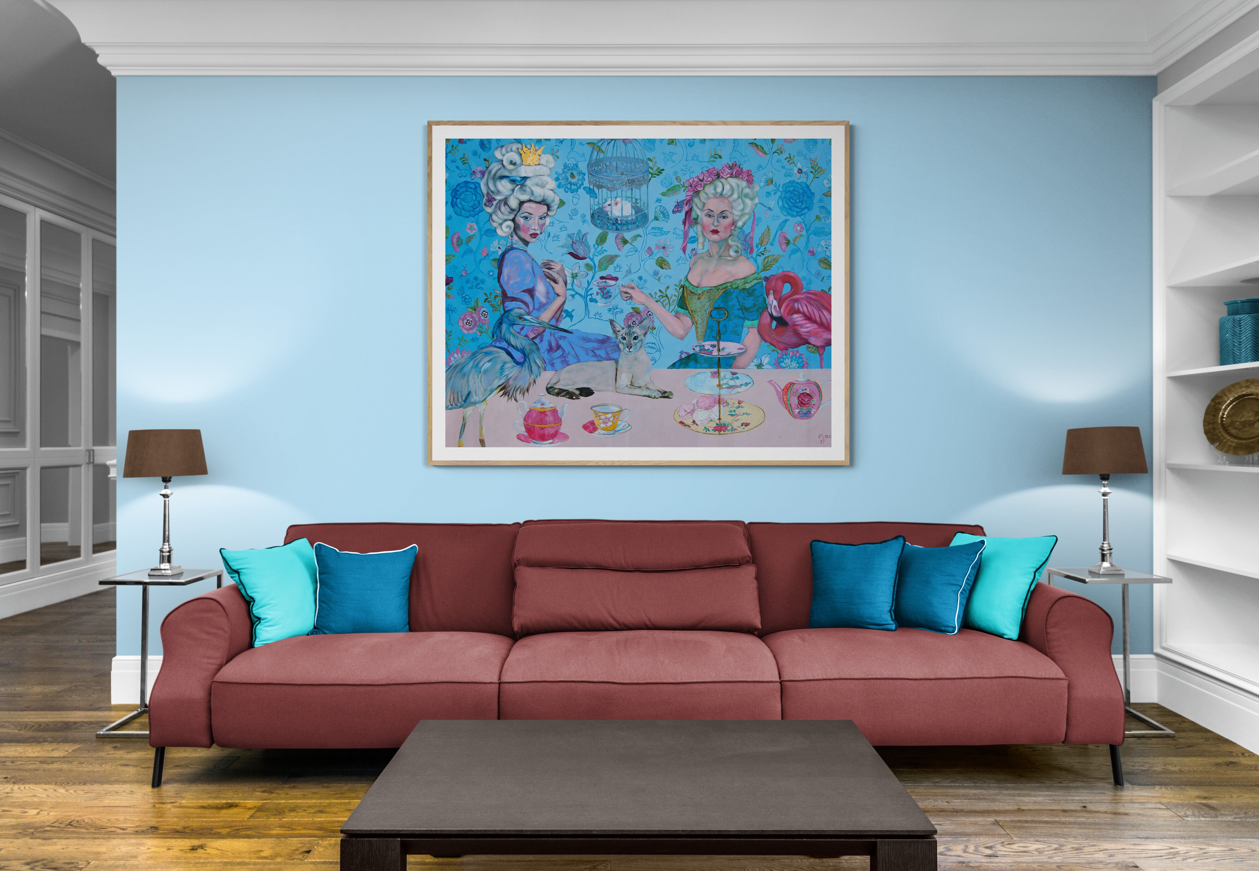 Painting by Jana Nesteroviča "Beautiful life", 2017