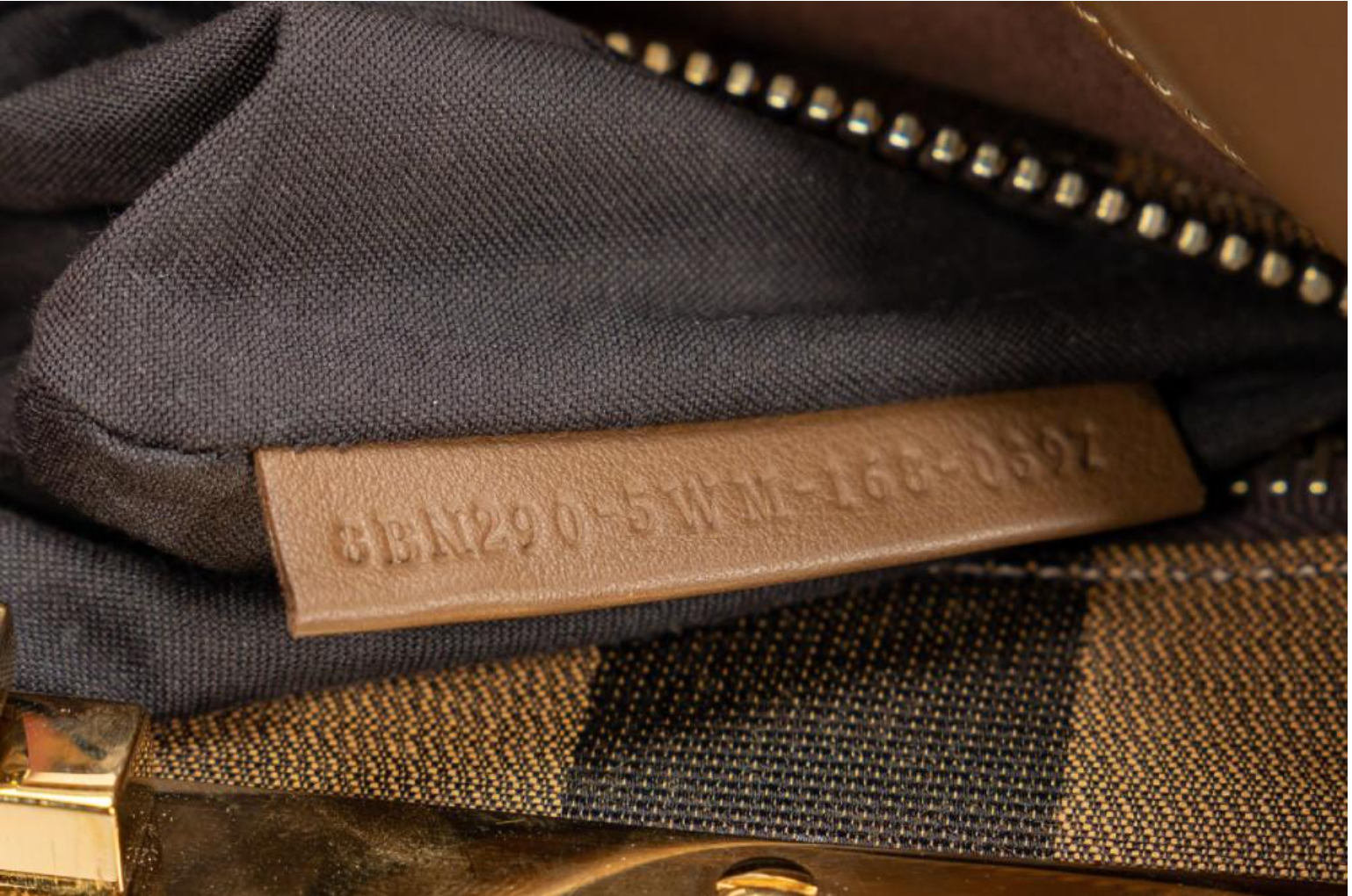 Brown Fendi Peekaboo Iconic medium size