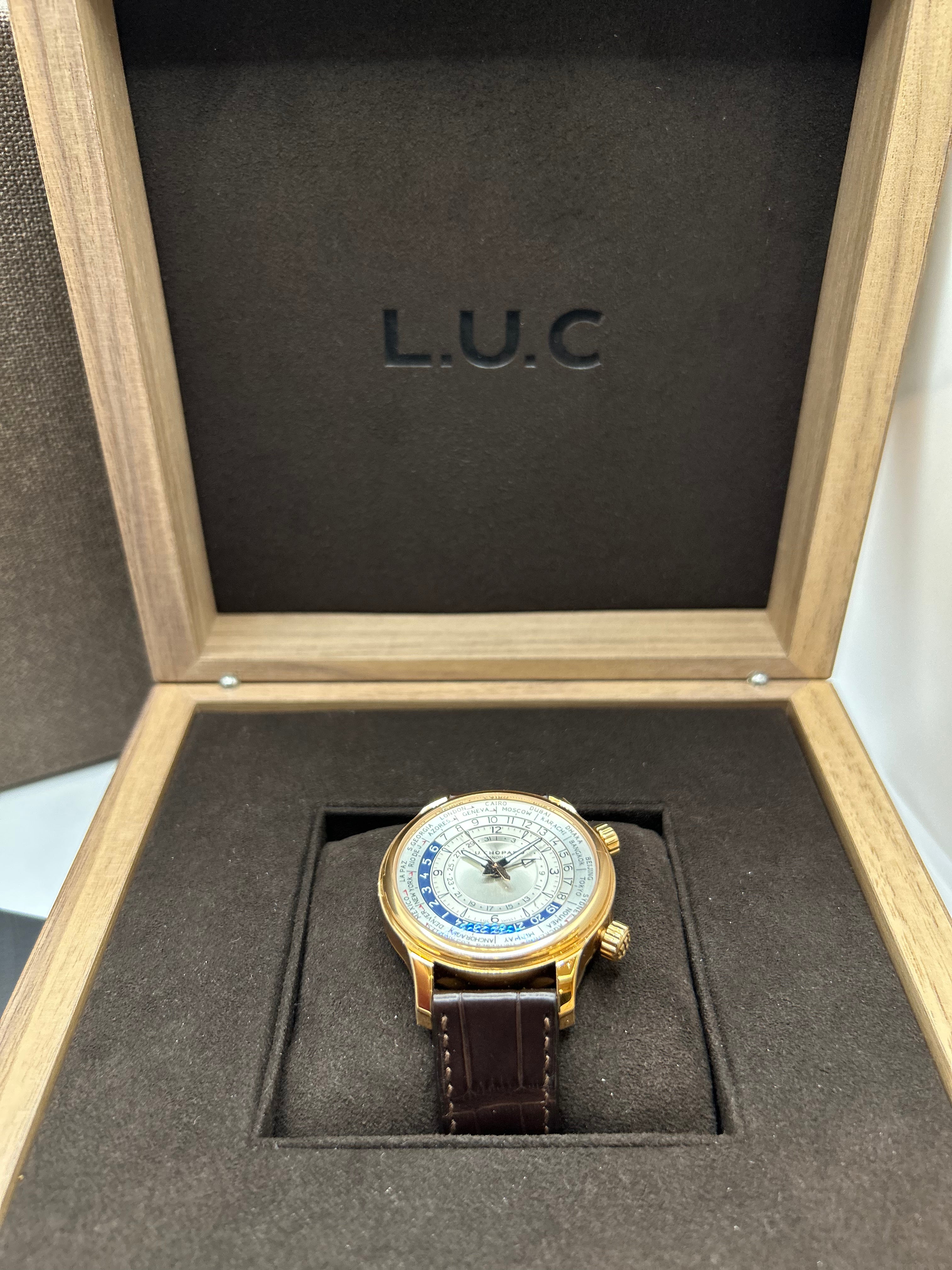 FULL-SET CHOPARD L.U.C COMPLICATIONS TIME TRAVELLER ONE 42 MM WRISTWATCH
